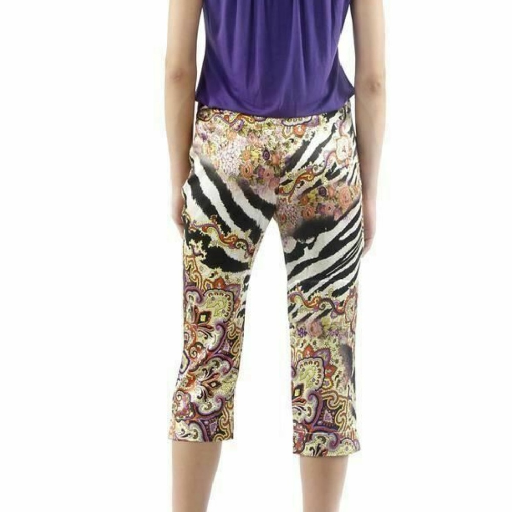 Roberto Cavalli Multicolor Patterned Pants - image 4